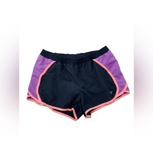 Old Navy Women’s Size Small Dark Grey and Neon Purple Active Running Shorts